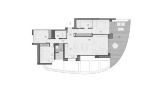 Apartment floor plan, 3 bedrooms in Sunset Sailors No. 10